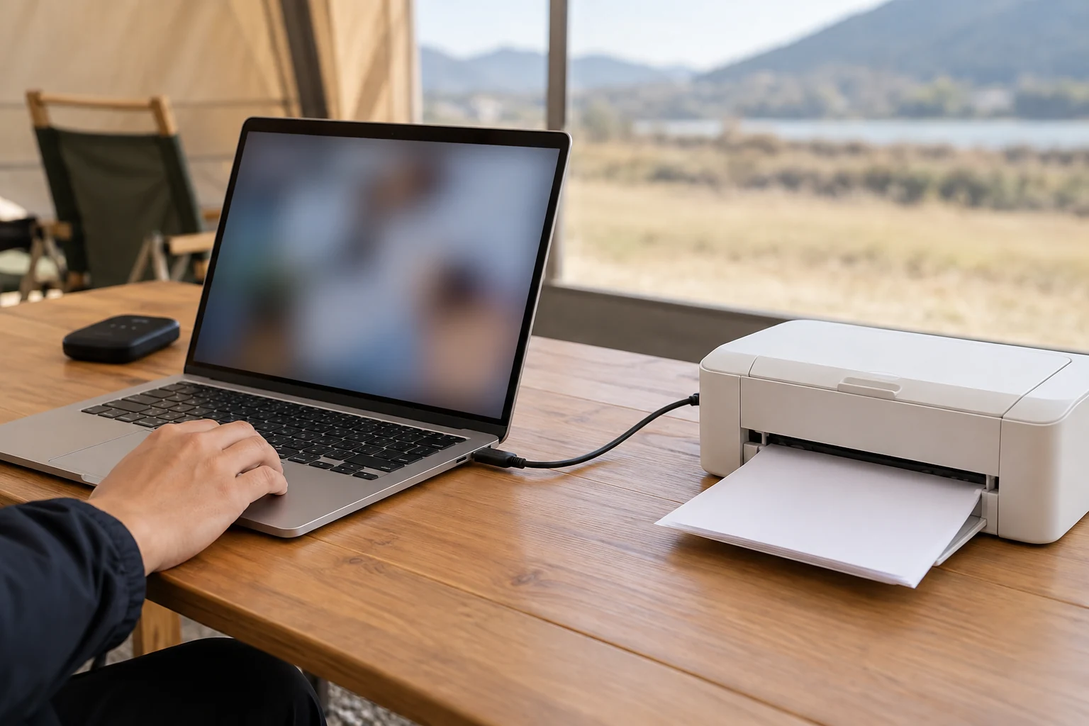 급한 출력은 USB나 Wi-Fi Direct로 해결할 수 있나요?